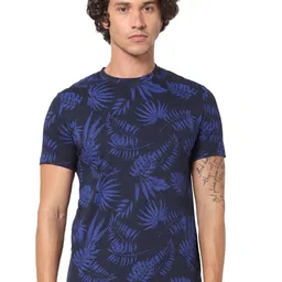 Celio Floral Printed Cotton T-shirt-image-64