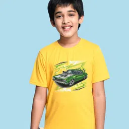 NUSYL Boys Graphic Print Round Neck T-shirt-image-28