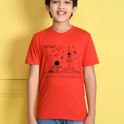 NUSYL Boys Graphic Printed Round Neck Cotton Oversized T-shirt-image-84