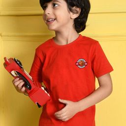 NUSYL Boys Graphic Printed Round Neck Cotton T-shirt-image-25