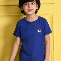NUSYL Boys Graphic Printed Round Neck Cotton T-shirt-image-93