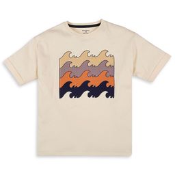 My Milestones Boys Graphic Printed Drop Shoulder Sleeves Oversized Cotton T-shirt-image-45