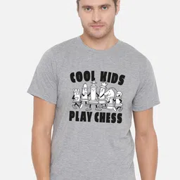 FFLIRTYGO Men Grey Printed T-shirt-image-62