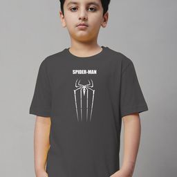 Friskers Boys Spider-Man Printed Pure Cotton T-shirt-image-61
