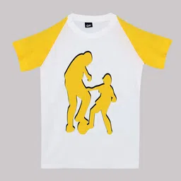 RISH Kids Round Neck Raglan Sleeves Graphic Printed Cotton T-shirt-picture-29