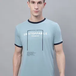 Cantabil Typography Printed Round Neck T-Shirt-picture-41