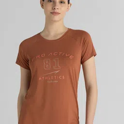 Van Heusen Women Typography Printed s Round Neck T-shirt-image-17