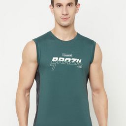 Octave Men Green Typography Printed T-shirt-picture-28