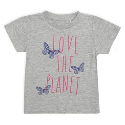 MiArcus Kids Grey Typography Printed T-shirt-33