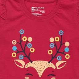 Bodycare Girls Graphic Printed Round Neck Cotton T-shirt-image-68