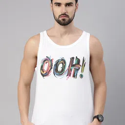 Bushirt Men White Typography Printed T-shirt-picture-32