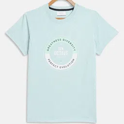 Octave Boys Blue Typography Printed T-shirt-image-59