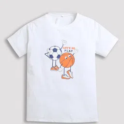 ZIP ZAP ZOOP Boys Graphic Printed Pure Cotton T-shirt-50