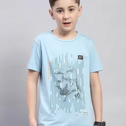 Monte Carlo Boys Typography Printed Cotton T-shirt-picture-47