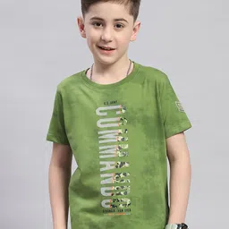 Monte Carlo Boys Typography Printed Cotton T-shirt-picture-51