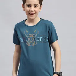 Monte Carlo Boys Typography Printed Round Neck Cotton T-shirt-picture-53