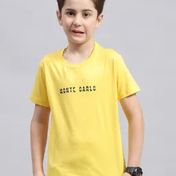 Monte Carlo Boys Typography Printed Round Neck Cotton T-shirt-image-75
