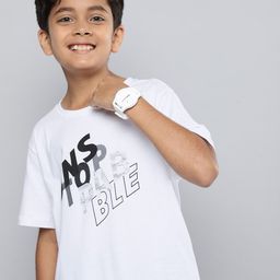 HERE&NOW Boys White Printed T-shirt-picture-13