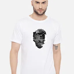 FFLIRTYGO Men White Printed T-shirt-image-91