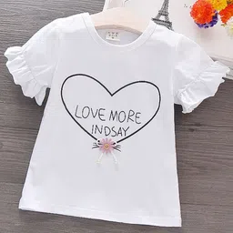 YK Girls Graphic Printed Round Neck Cotton T-shirt-picture-39