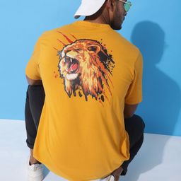 Bukkl Men Graphic Printed Round Neck T-shirt-image-67