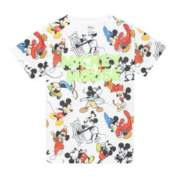 Wear Your Mind Boys Mickey Mouse Printed Short Sleeves T-shirt-image-13