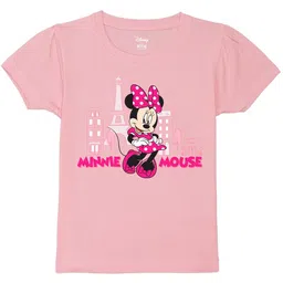 Wear Your Mind Girls Cotton Minnie Mouse Printed T-shirt-26