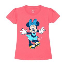 Wear Your Mind Girls Minnie Mouse Printed Pure Cotton T-shirt-image-24
