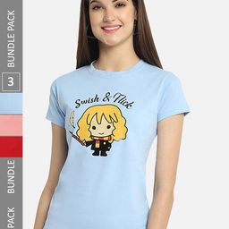 Fabflee Pack Of 3 Printed Cotton T-shirt-picture-26