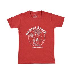 CATCUB Boys Graphic Print Round Neck Short Sleeve Cotton T-Shirt-image-2