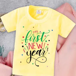 Babywish Kids Typography Printed Relaxed Fit Cotton T-shirt-image-82