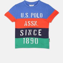 U.S. Polo Assn. Kids Boys Typography Printed Pure Cotton T-shirt-picture-9