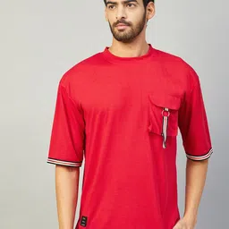 GRITSTONES Men Round Neck Cotton Oversize T-shirt-picture-25