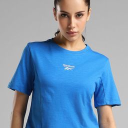 Reebok Women Round Neck Pure Cotton T-Shirt-picture-35