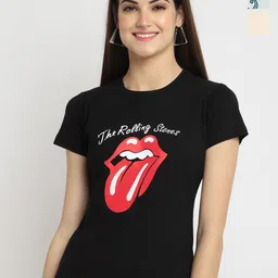 Fabflee Regular Fit Pack Of 3 Printed Round Neck Cotton T-shirt-image-83