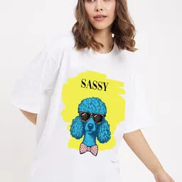 JUNEBERRY Graphic Printed Drop-Shoulder Oversized Pure Cotton T-shirt-image-41