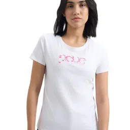 Pepe Jeans Women Typography Printed Round Neck Cotton T-shirt-picture-7