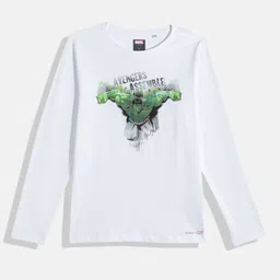 Allen Solly Junior X Marvel Boys Hulk Superhero Print Knitted Pure Cotton T-shirt-image-65