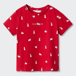 Mango Kids Girls Printed Pure Cotton T-shirt-image-14