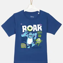 YK Disney Boys Blue Monster Inc. Printed Cotton T-shirt-picture-43