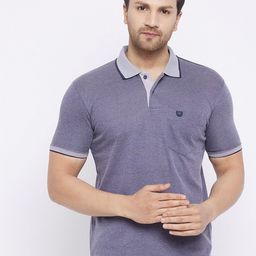 Duke Polo Collar Short Sleeve Cotton T-shirt-image-90