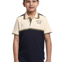 Beverly Hills Polo Club  Boys Typography Polo Collar Short Sleeves Pure Cotton T-shirt-image-39