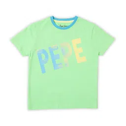 Pepe Jeans Boys Tracy Typography Printed Round Neck Pure Cotton T-shirt-image-87