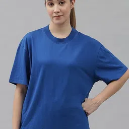 GRIFFEL Drop-Shoulder Sleeves Cotton Oversized T-shirt-image-24