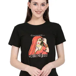 DEEPMAYRA COLLECTION Women Printed Cut Outs T-shirt-picture-0