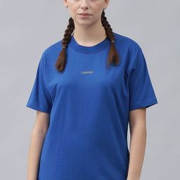 GRIFFEL Women Blue Cotton T-shirt-image-60