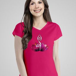 Pootlu Graphic Printed V-Neck Cotton Regular T-shirt-image-98