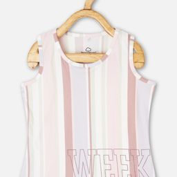 Sweet Dreams Girls Pink Striped T-shirt-image-84