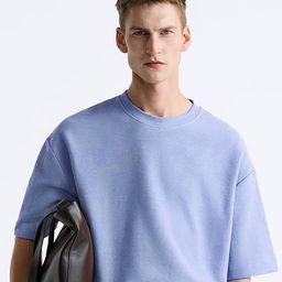 MISCHIEF MONKEY Round Neck Cotton Oversized T-shirt-image-31