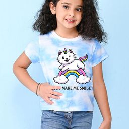 NUSYL Girls Printed Regular Sleeves T-shirt-picture-12